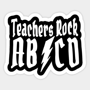 Teachers Rock ABCD Sticker